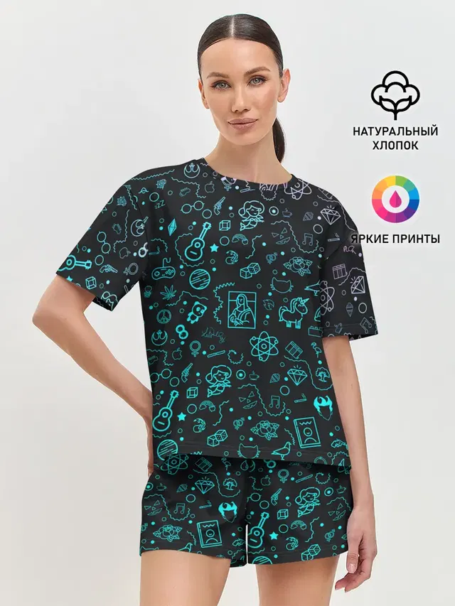 Женская пижама с шортами