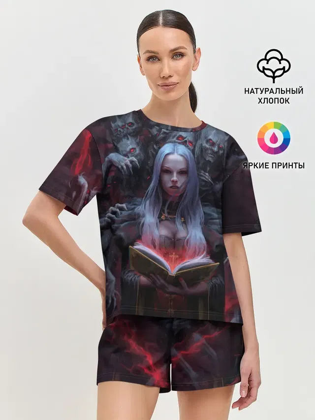 Женская пижама с шортами