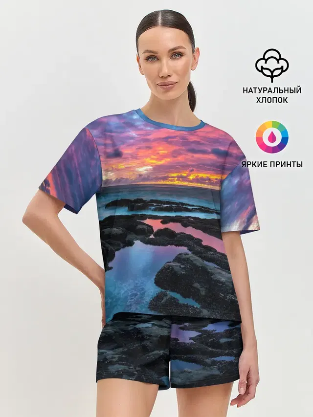 Женская пижама с шортами