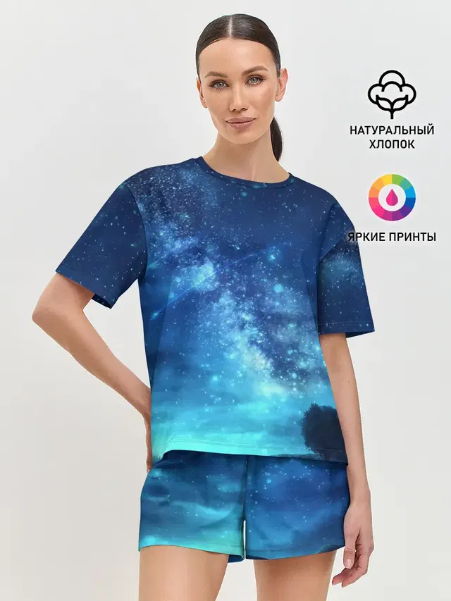 Женская пижама с шортами