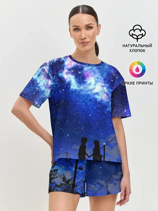 Женская пижама с шортами