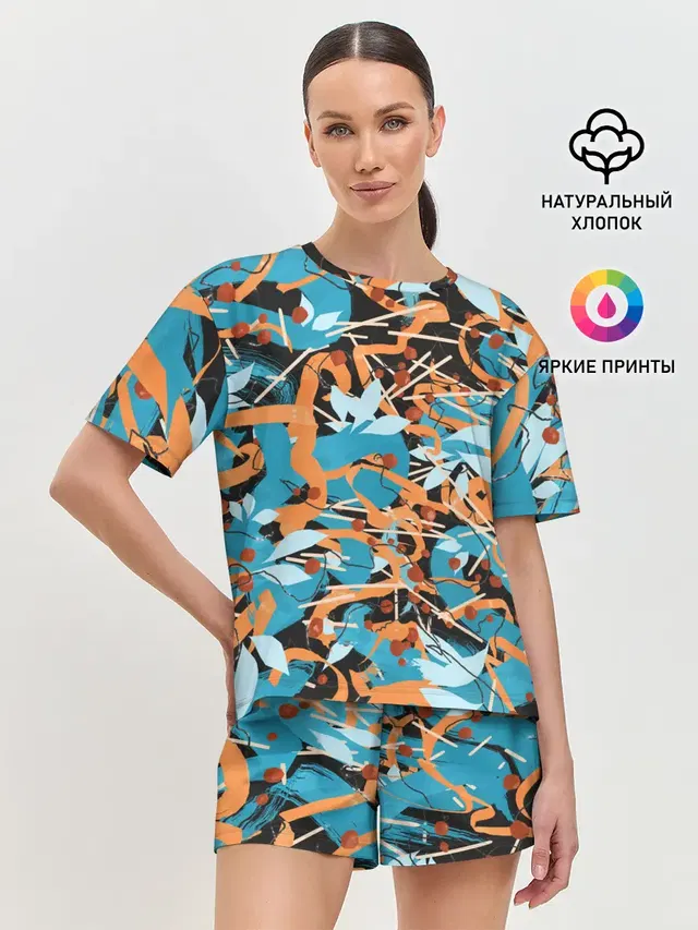Женская пижама с шортами