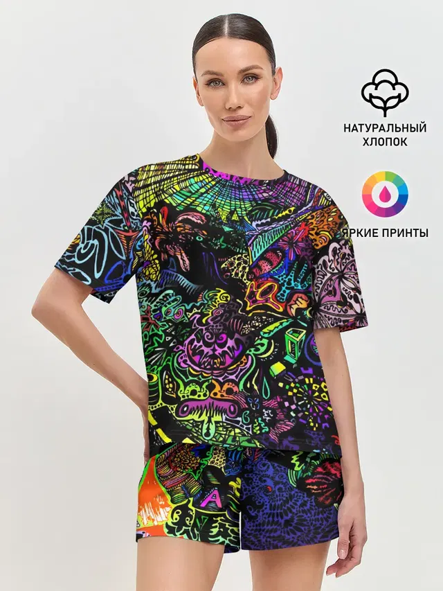 Женская пижама с шортами