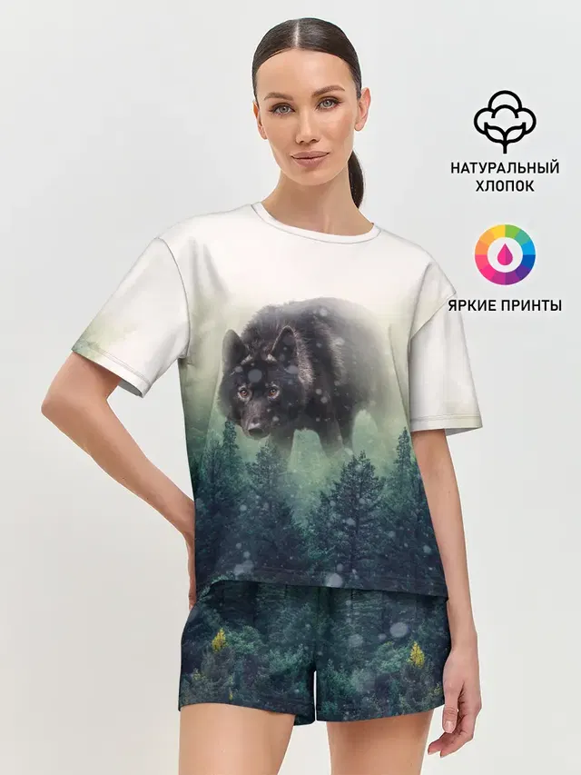 Женская пижама с шортами