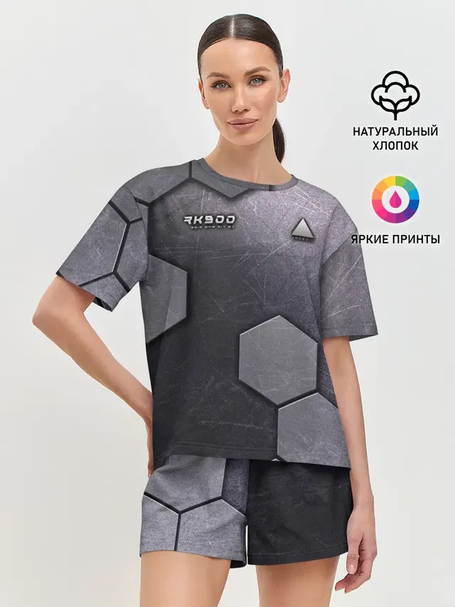 Женская пижама с шортами с принтом «Android RK900»