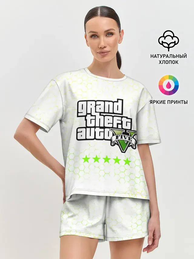 Женская пижама с шортами