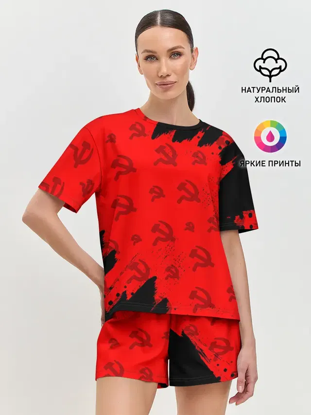 Женская пижама с шортами