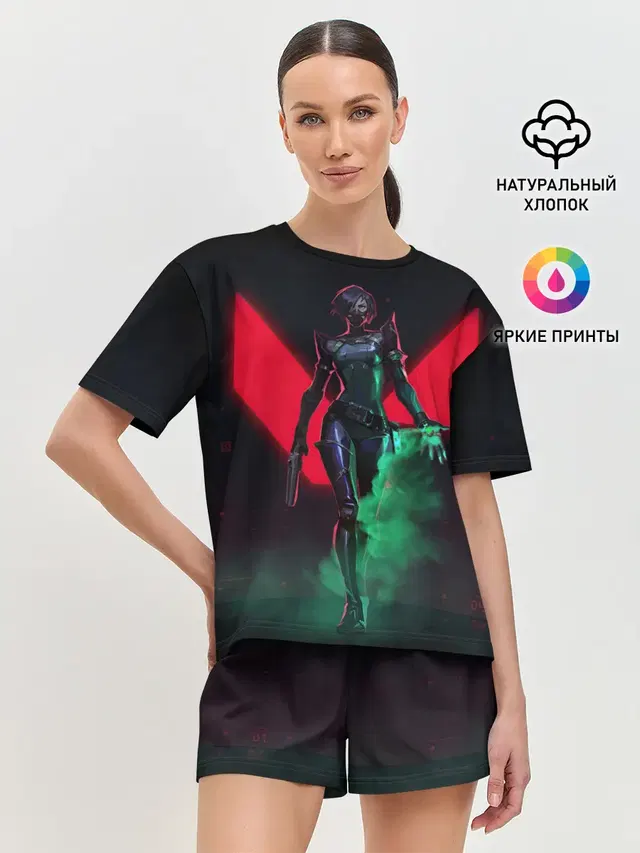 Женская пижама с шортами