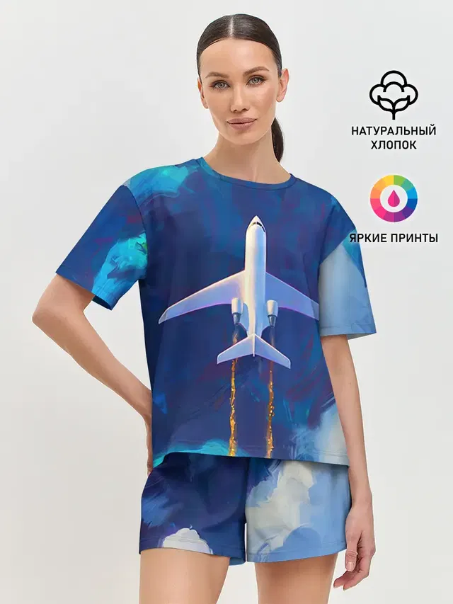 Самолёт на небе