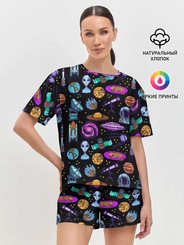 Женская пижама с шортами