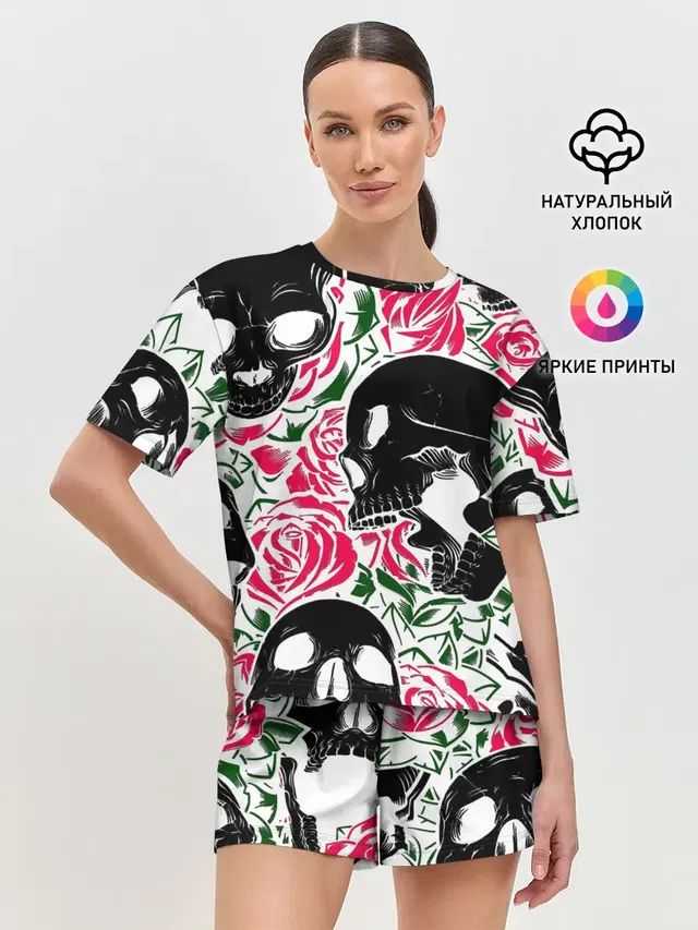 Женская пижама с шортами