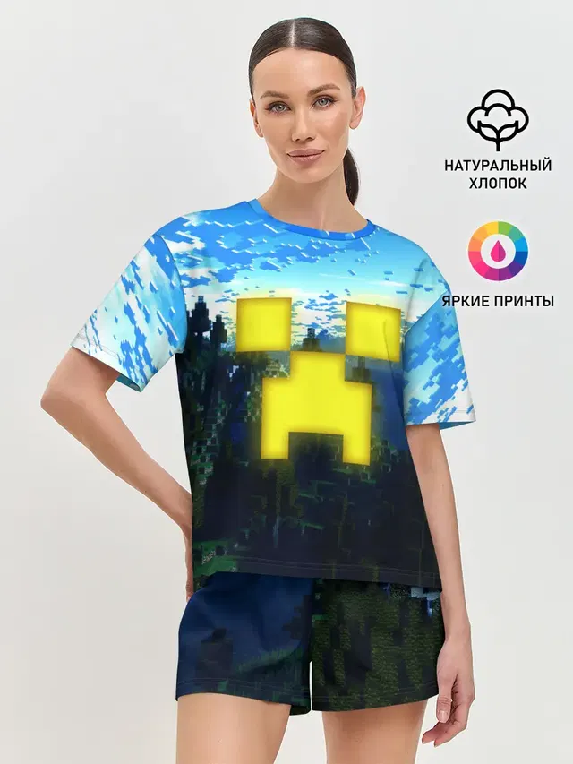 Женская пижама с шортами