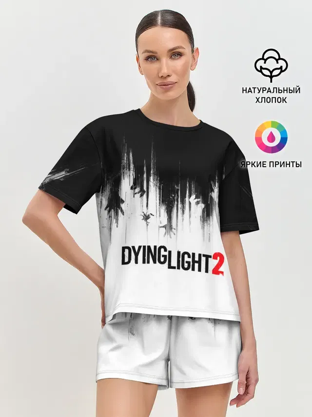 Женская пижама с шортами с принтом «Dying Light — Dying Light 2»