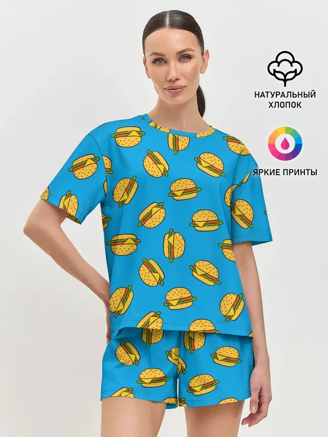 Женская пижама с шортами