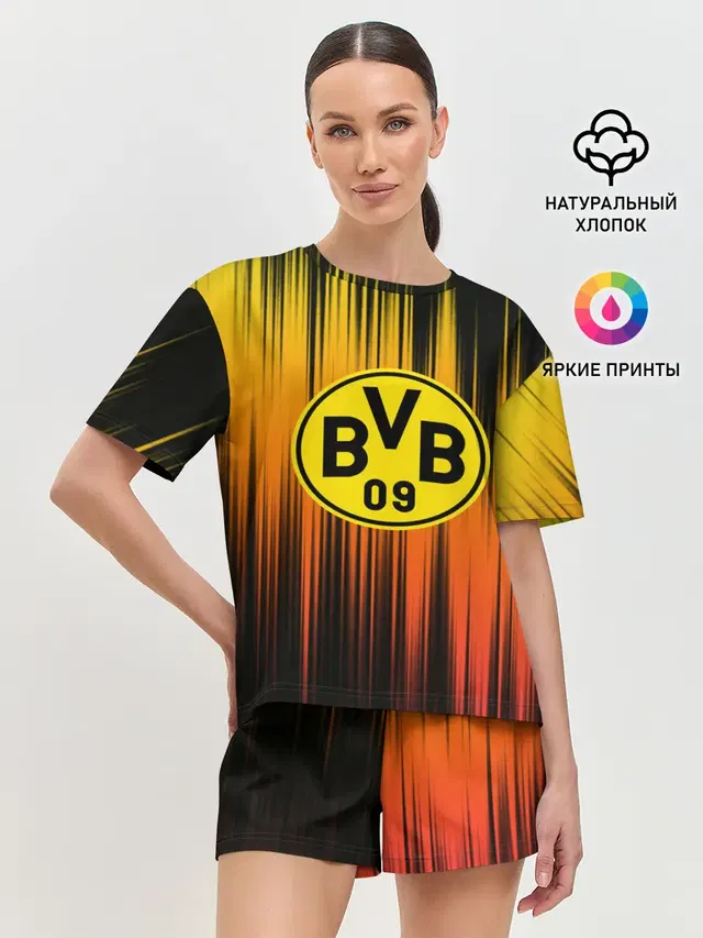 Женская пижама с шортами с принтом «Borussia»