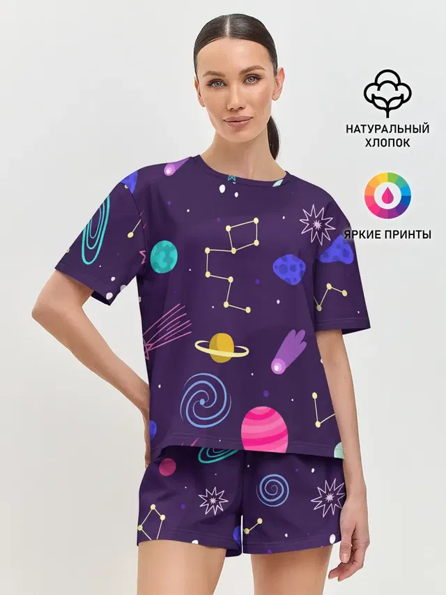 Женская пижама с шортами