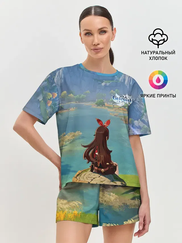Женская пижама с шортами