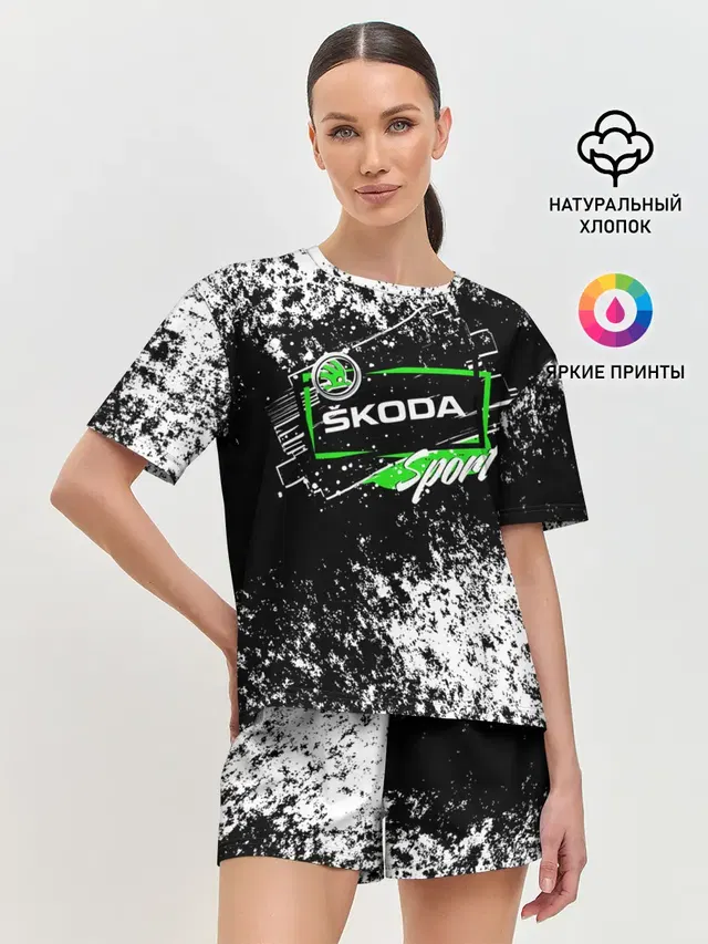 Женская пижама с шортами