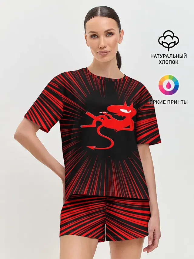 Женская пижама с шортами