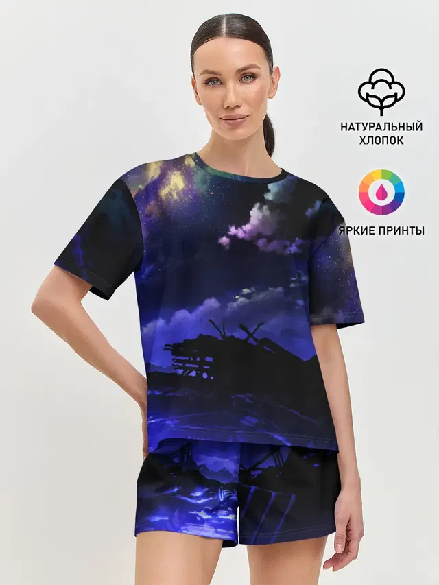 Женская пижама с шортами