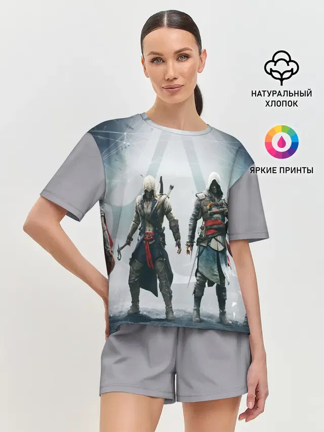 Женская пижама с шортами