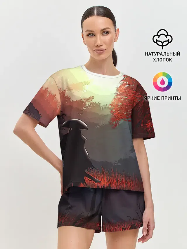 Женская пижама с шортами