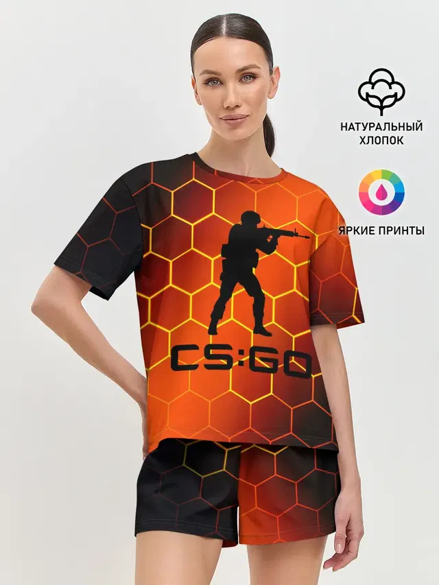 Женская пижама с шортами