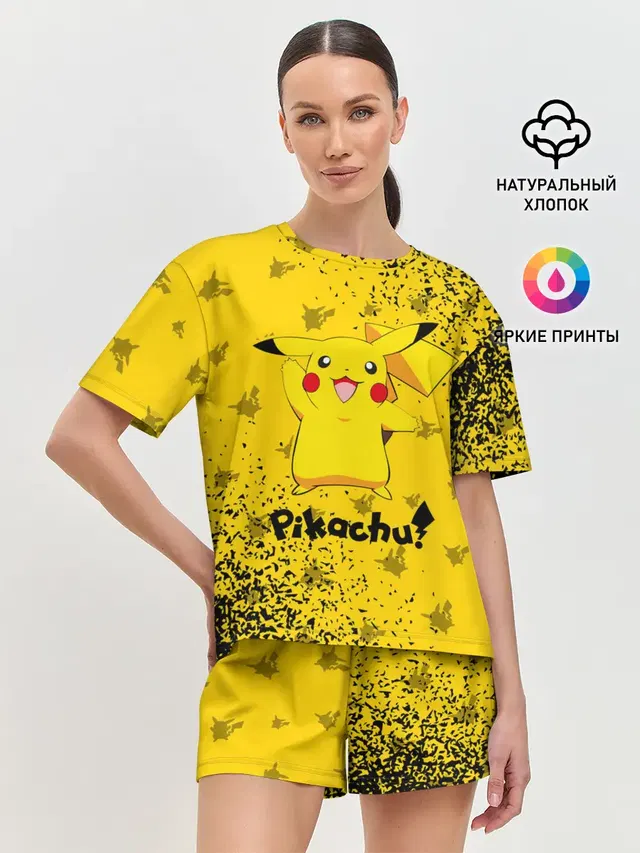 Женская пижама с шортами