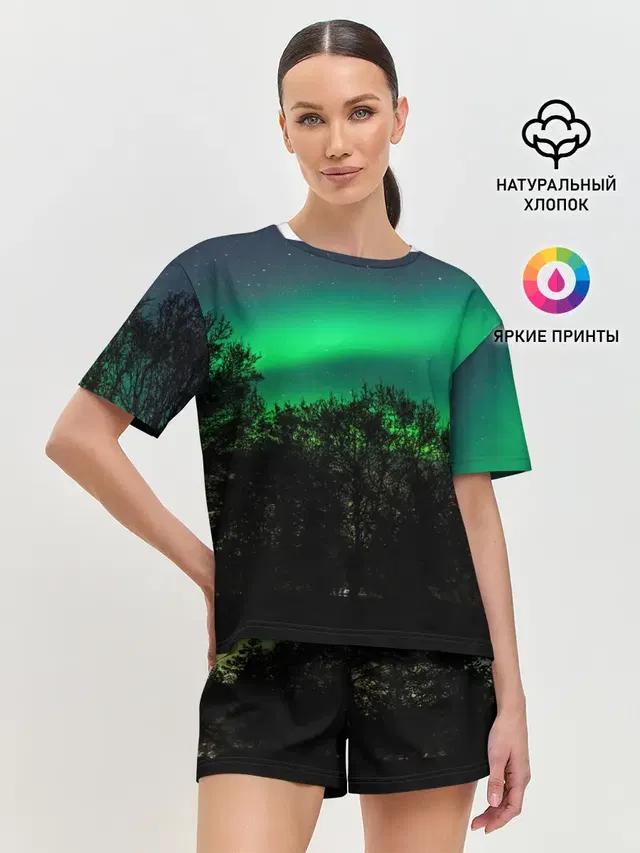 Женская пижама с шортами