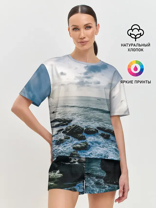 Женская пижама с шортами
