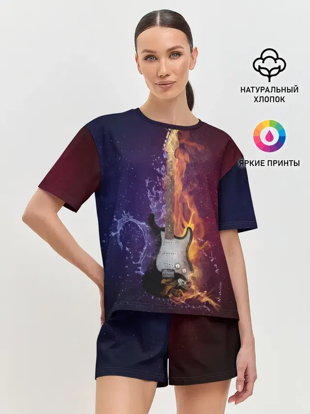 Женская пижама с шортами