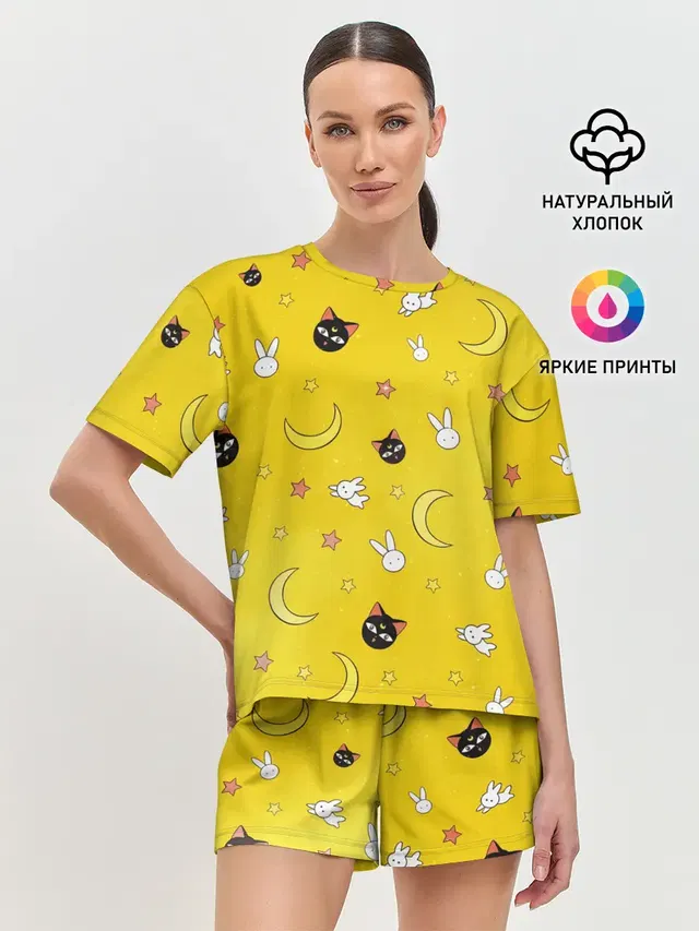 Женская пижама с шортами