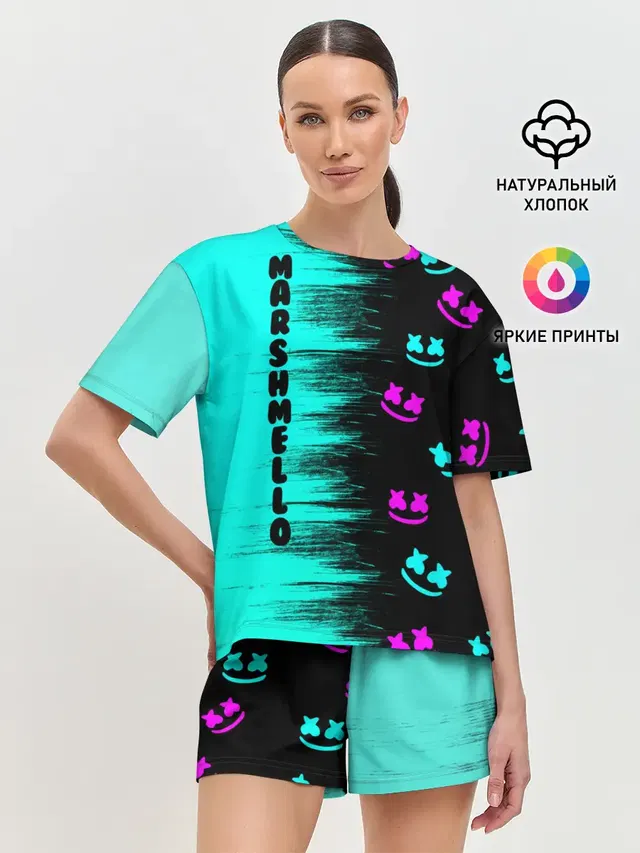 Женская пижама с шортами