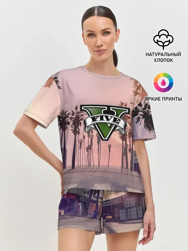Женская пижама с шортами