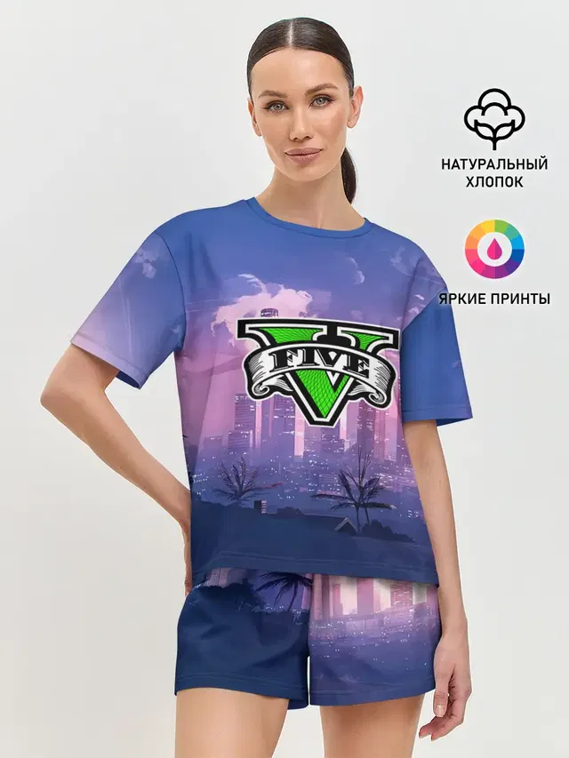 Женская пижама с шортами
