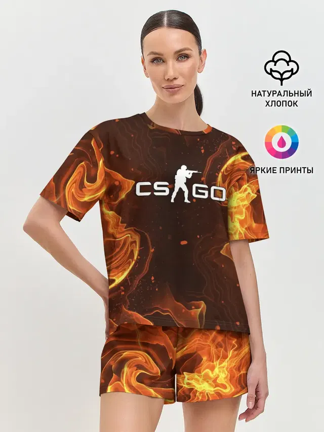 Женская пижама с шортами