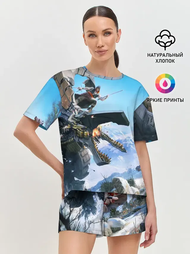 Женская пижама с шортами