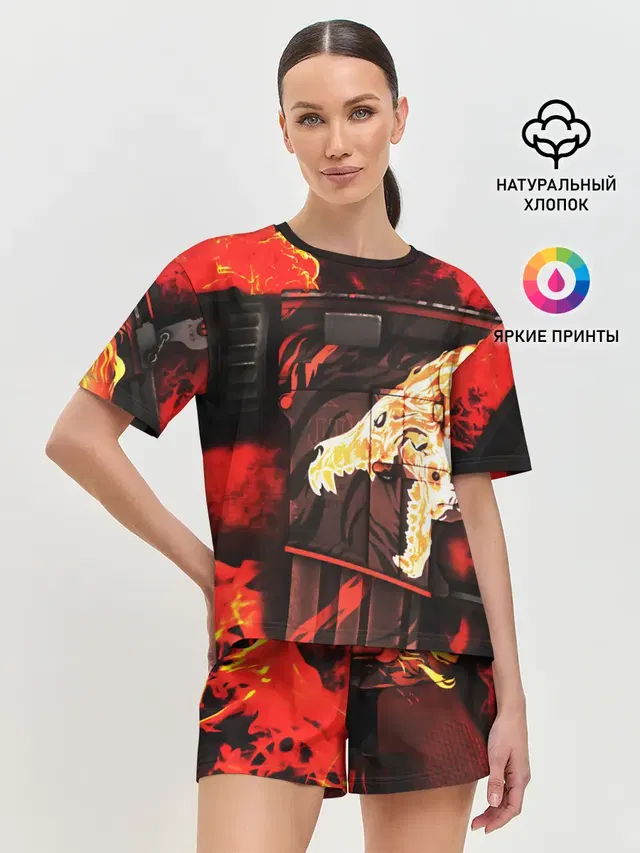 Женская пижама с шортами