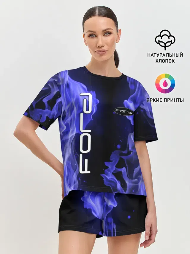 Женская пижама с шортами