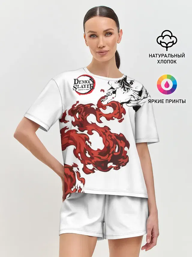 Женская пижама с шортами