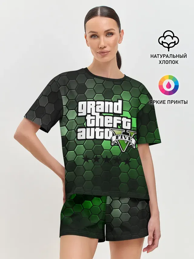 Женская пижама с шортами