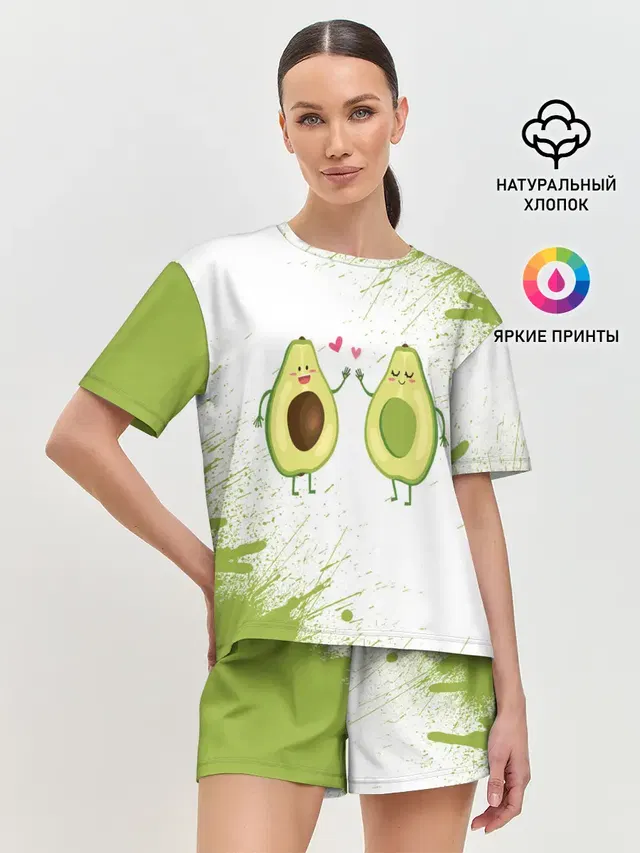 Женская пижама с шортами