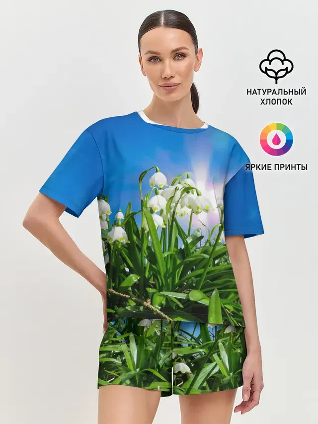 Женская пижама с шортами