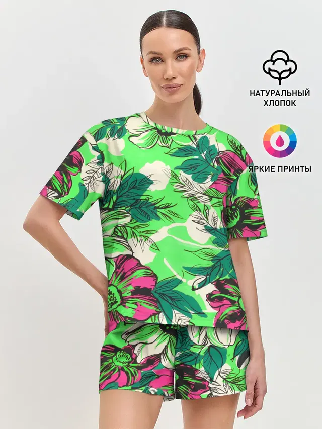 Женская пижама с шортами