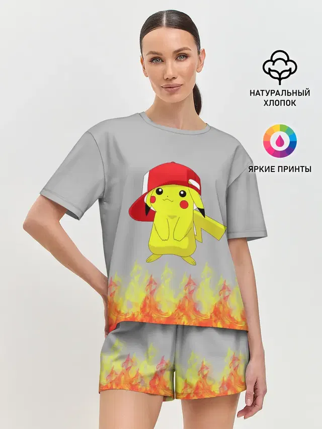 Женская пижама с шортами