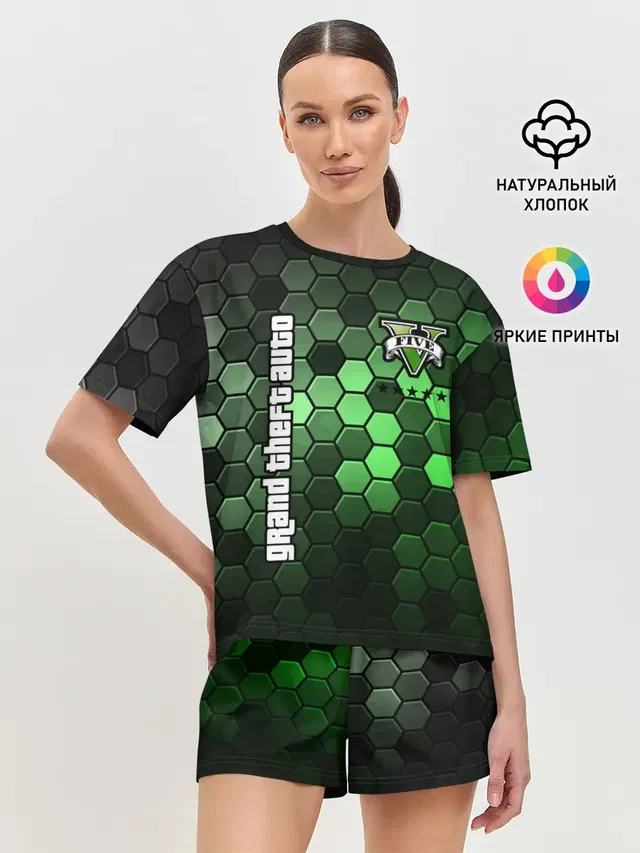 Женская пижама с шортами