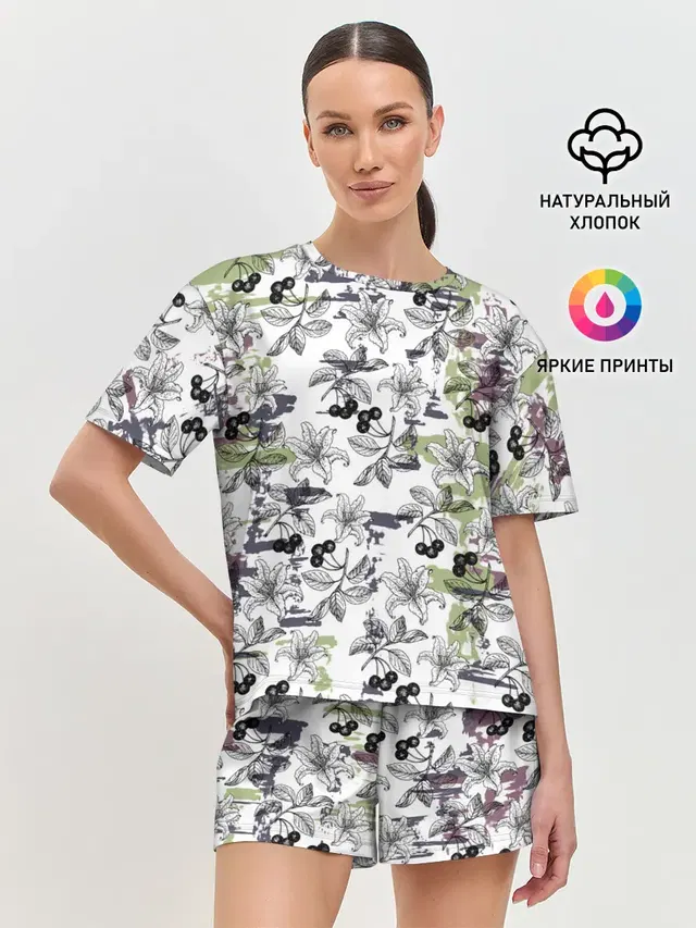 Женская пижама с шортами