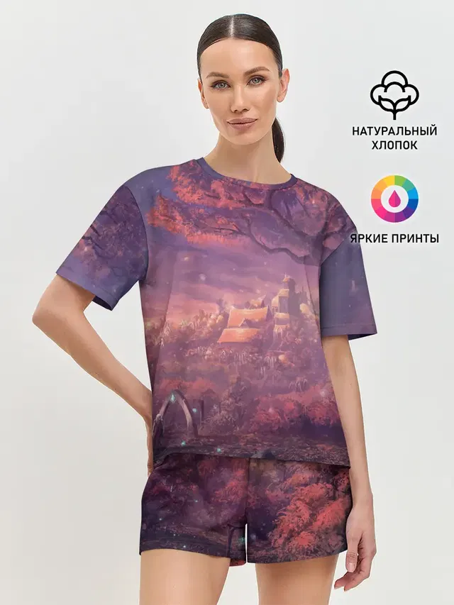 Женская пижама с шортами