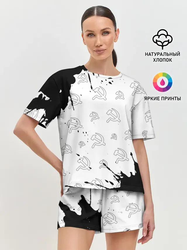 Женская пижама с шортами