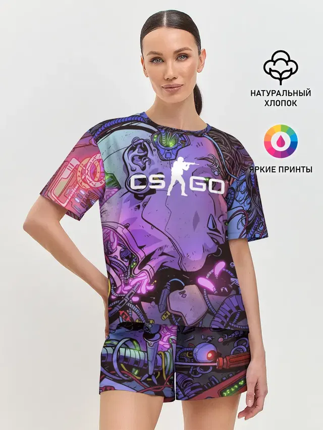 Женская пижама с шортами